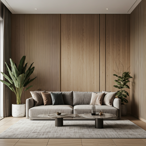 Luxurious modern interior design living space